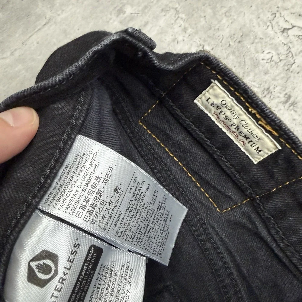 Levi’s Jeans Lot 511 Premium Mens 29x30 Black Denim Slim Stretch Pants Casual